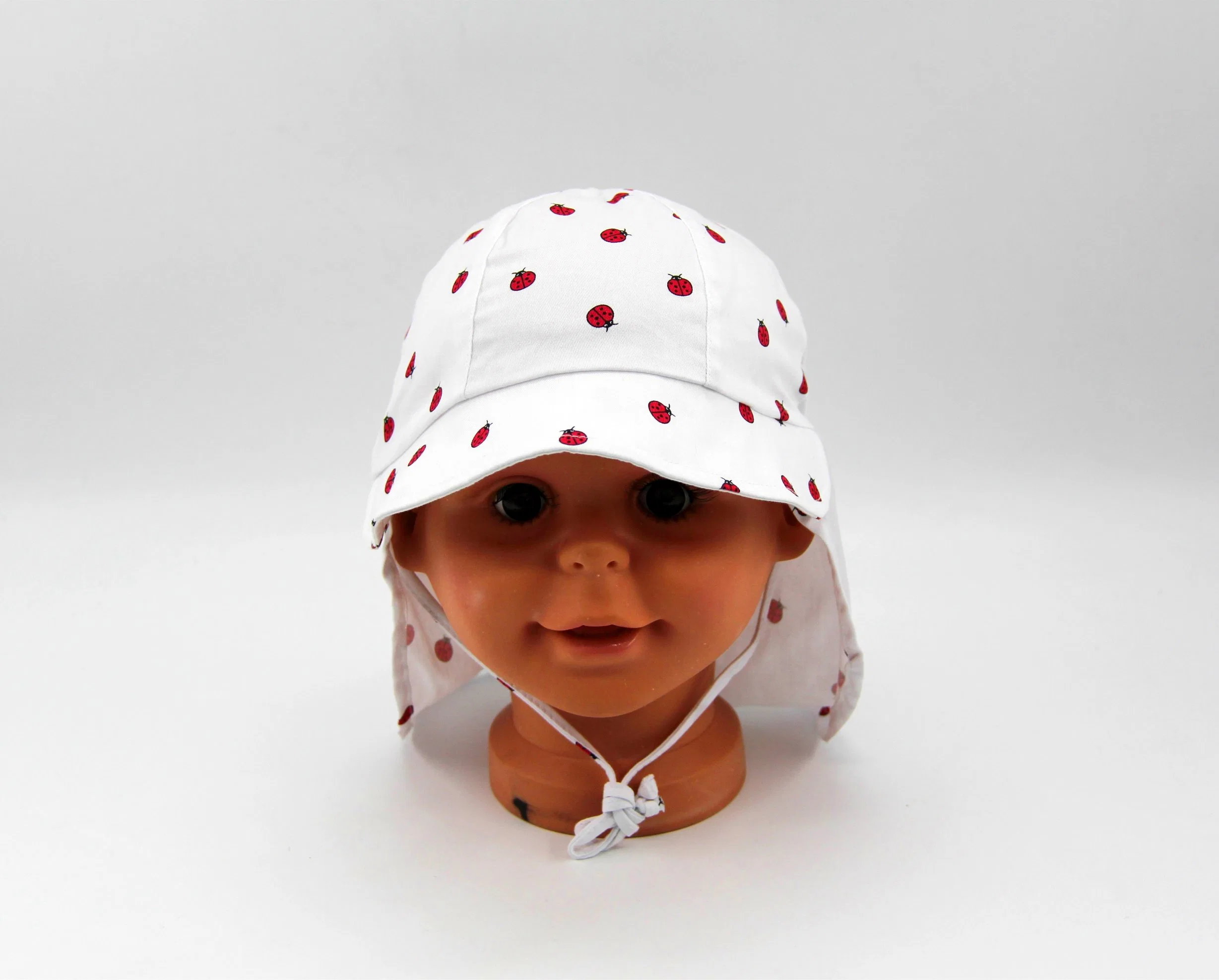 Kids Cotton Printed Fabric Neckprotection Hat