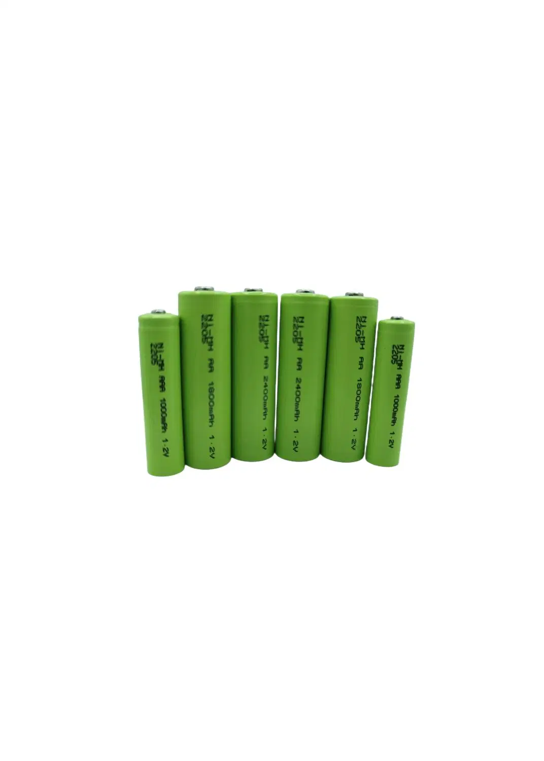 Bateria Ni-MH recarregável de venda a quente AA de 1800 mAh e 1,2 V de potência Recebido pelo OEM para a bateria portátil com luzes LED de brincar da câmara