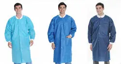 Batas descartáveis para laboratório médico do Hospital Uniform Men and Women