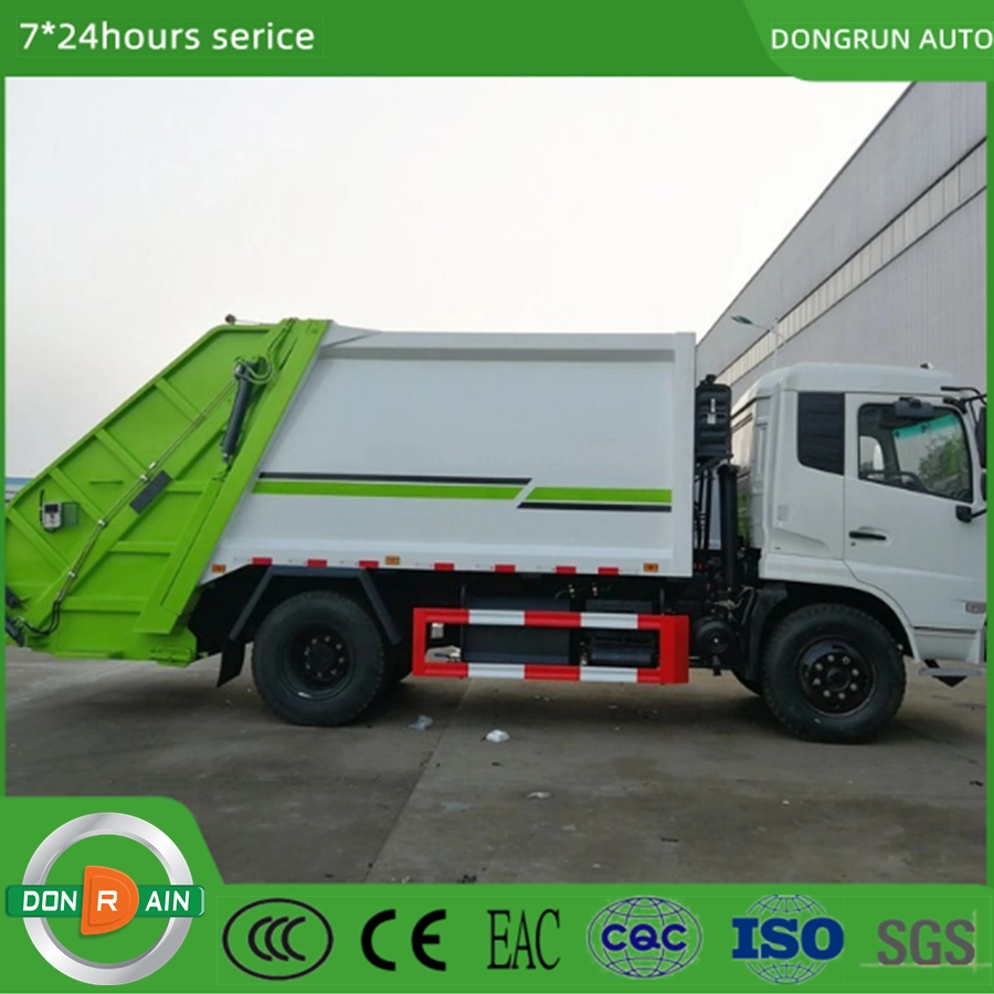 New Model Manufacturer China 6X4 4X2 Small Middle Size 68/10/12/15 Cbm Waste Garbage Collection Compressor and Delivery Rubbish Bin Garbage Truck