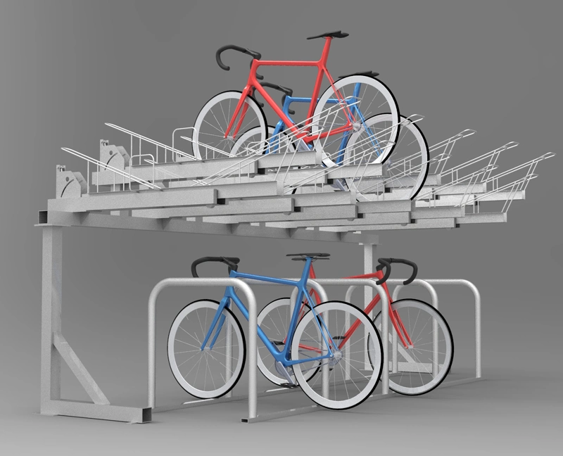 Two Layer Bike Parking Rack/Two Deck Bicycle Rack