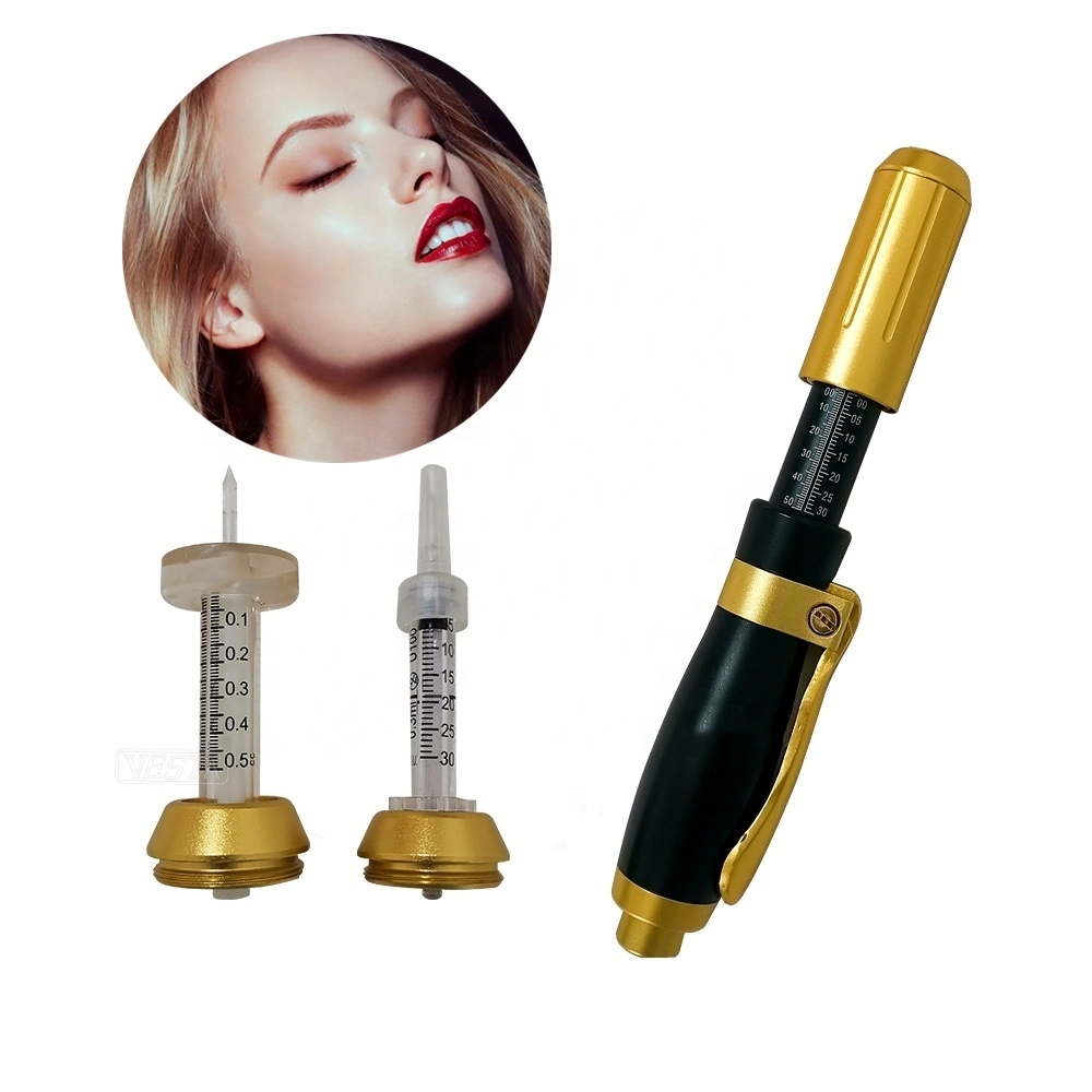 2 in 1 0.3ml&0.5ml Systems High Pressure Hyaluronic Acid Lip Filler Pen Needle Free Injection Gun