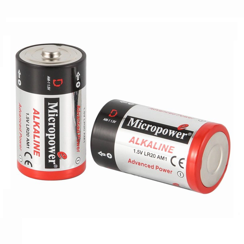 Alkaline Battery 1.5V D Type Lr20 Dry Cell Battery for Torch Light