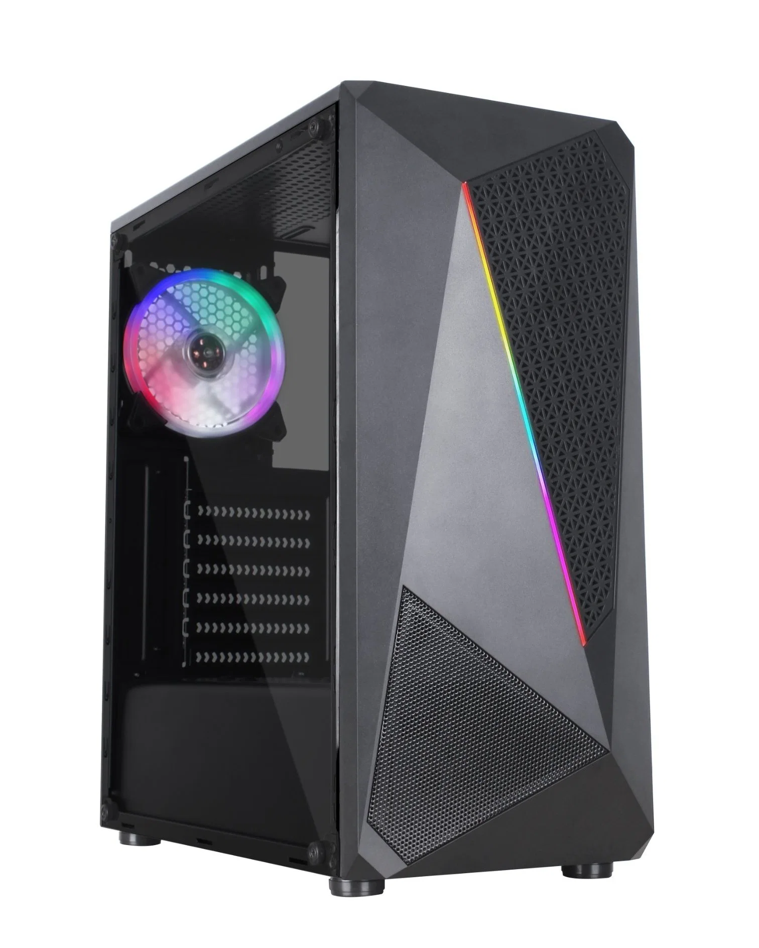 Irregular Gaming Cases Computer Product PC Case with LED Strip