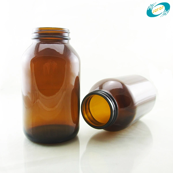 500ml Dark Amber Tablet Glass Bottle