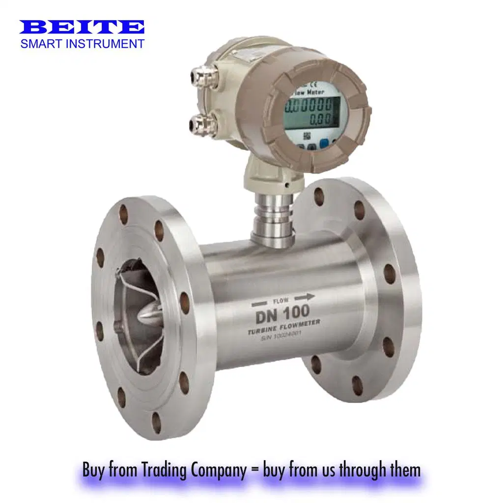 High Accuracy Liquid Turbine Flow Meter for Usage in Water, Diesel, Gasoline and Other Fluid Measurement