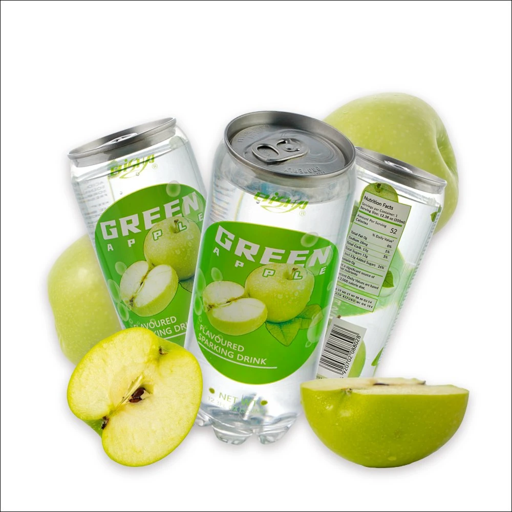 OEM 350ml Fruit Flavor Carbonated Beverage Low Sugar