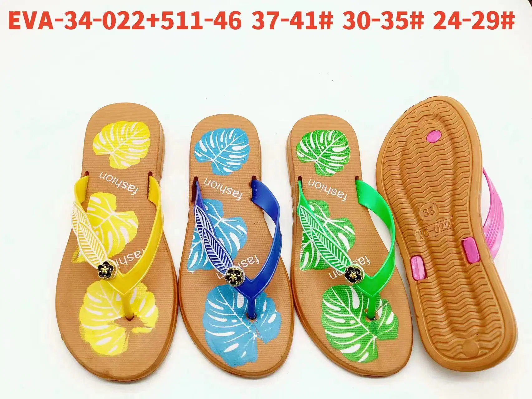 EVA Lady Shoes Colorful Insole Slipper 2024 Verano