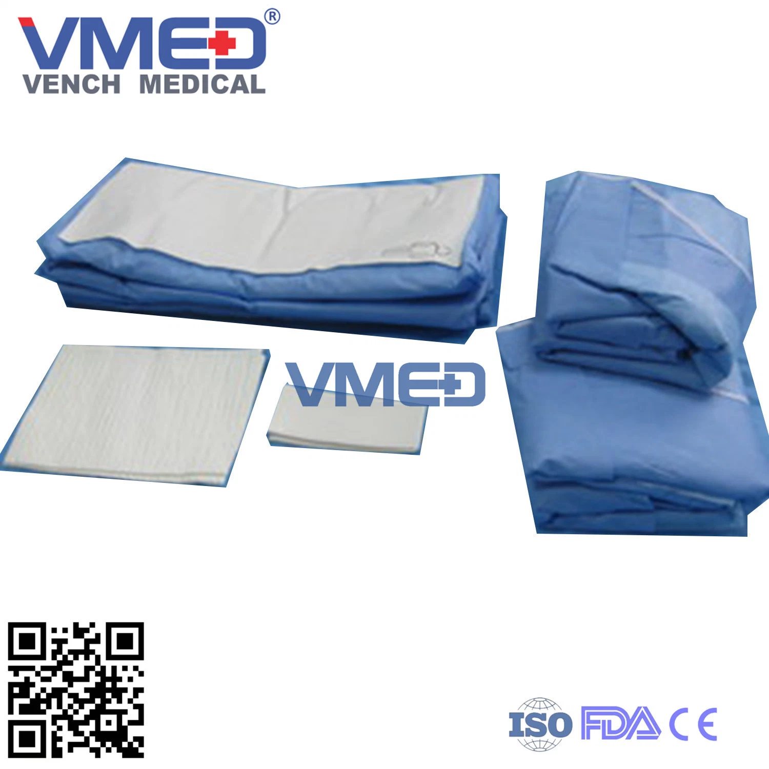 Disposable Hospital Nonwoven Material Sterile General /Universal Surgical Pack, Drape Pack with Fenestration Anti Bacteria Universal General Surgical Pack
