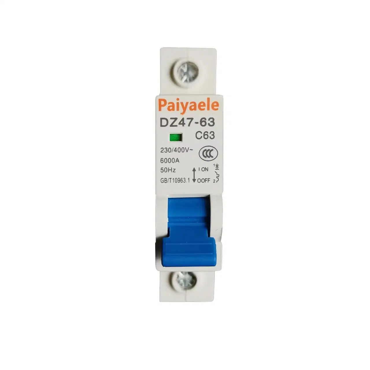 Disjuntor da caixa elétrica miniatura MCB branco de 400 V 50/60 Hz OEM