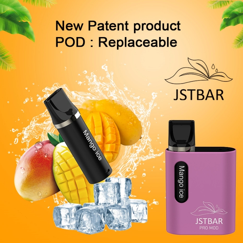 Prix de gros 400 mAh Pod remplaçable Vape Pen jetable 600 Puffs cigarette électronique Jstbar PRO Mod