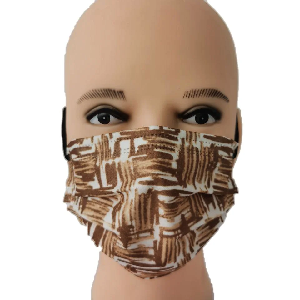 3ply Face All Disposable Mascarilla Negra and White Dental Dust Earloop Fabric Facemask Printed Custom 3 Ply Mask Black