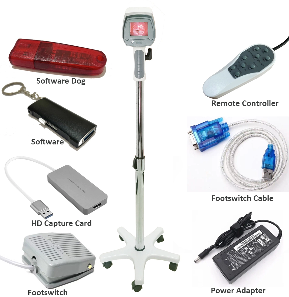 Medical 1080p HD Digital Endoscope Cámara de imágenes Colposcopio examen médico Dispositivo