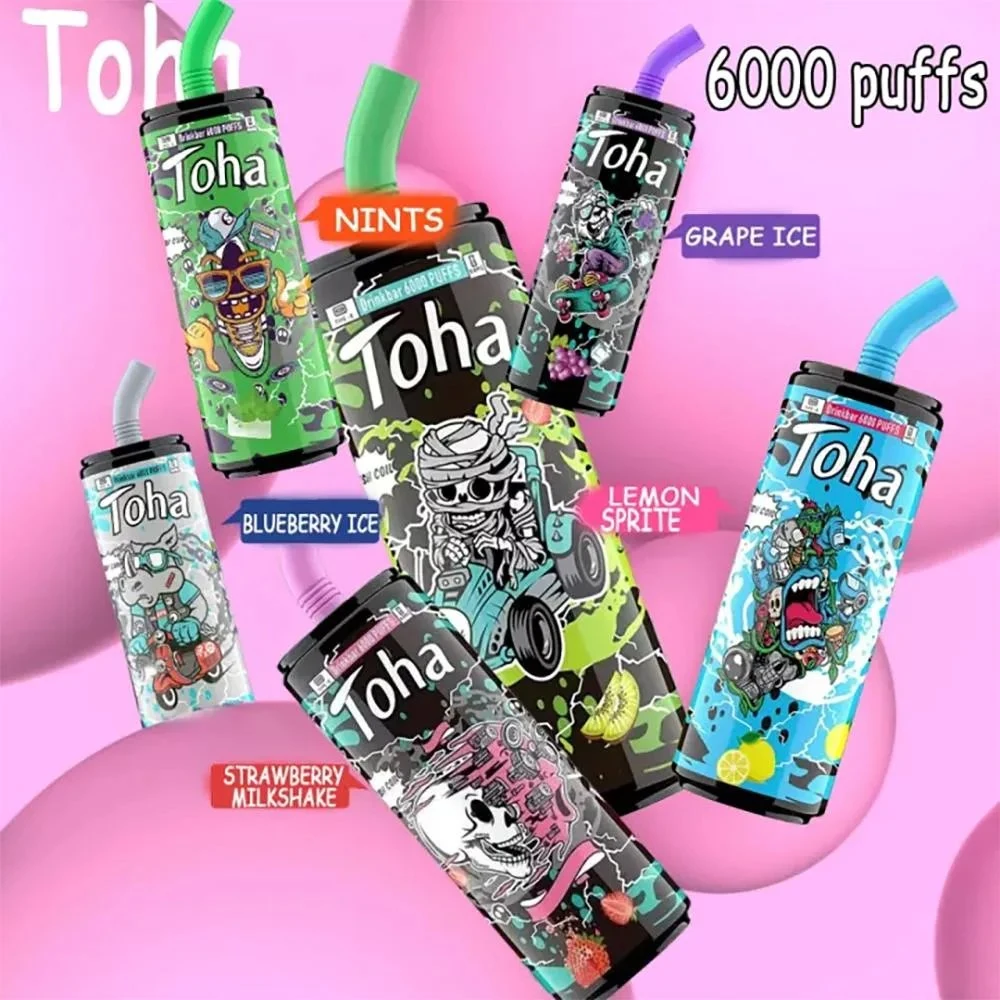 China fábrica de Shenzhen Atacado I Pape Toha Drinkbar 3000/5000/6000/7000/8000 Puffs E Liquid Pen Hookah Wape