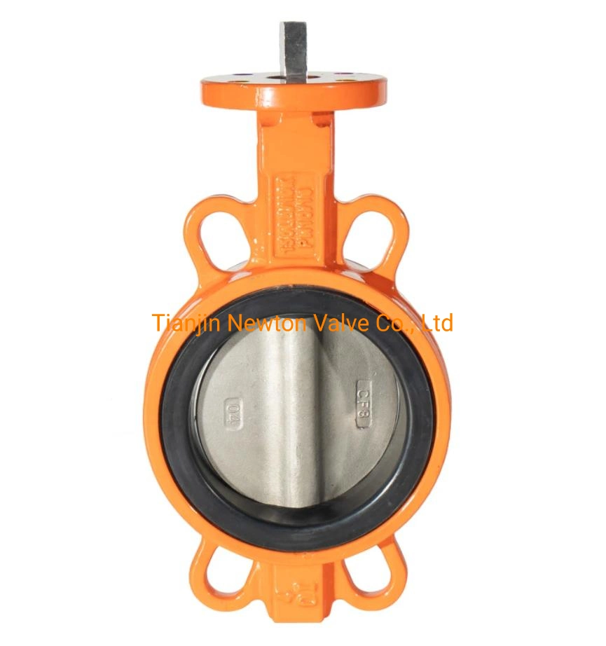 Ductile Iron Wafer Type Butterfly Valve As2129 Table E/D ANSI 150 CE Approval (Split Body) EPDM/ NBR/ PTFE Lined Stainless Steel Disc