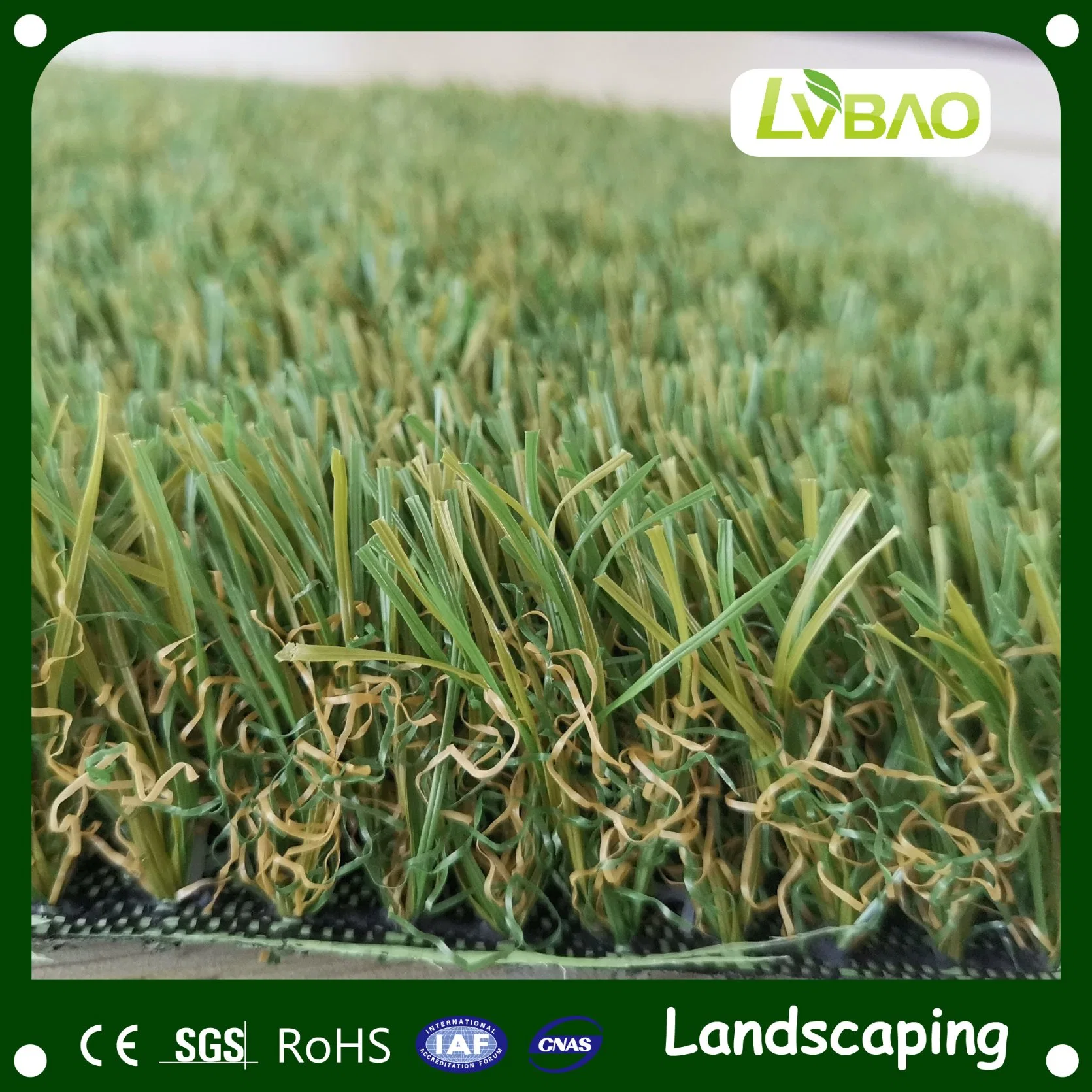 LVBAO Non-toxic Health Safety Flame Retardant No-need Mowing Artificial Grass