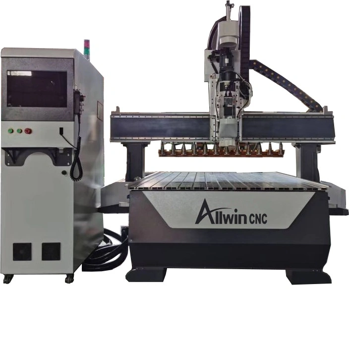 Economical CNC Router with Linear Tool Change Disc Atc Nesting Machine