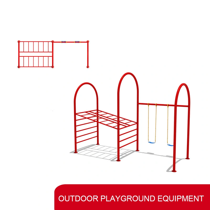 حديقة ترفيهية ملعب خارجي معدات الأطفال تعليق سلة سوينغ مجموعة