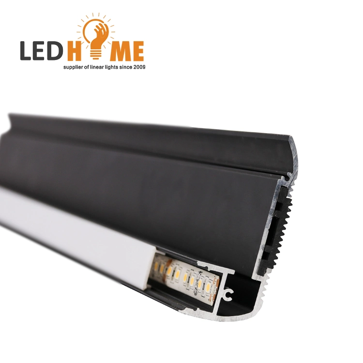 Stair Step Light Profile Lighting Black Aluminum LED Profile