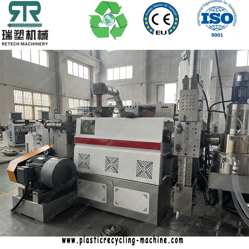 Machine de compactage et de granulation de films en polyéthylène haute densité (HDPE), basse densité (LDPE) et polyéthylène (PE) recyclé.