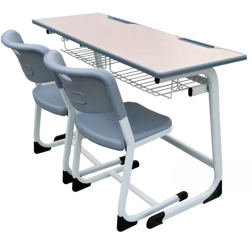 Double School Desk and Chair Classroom Furniture School Furniture