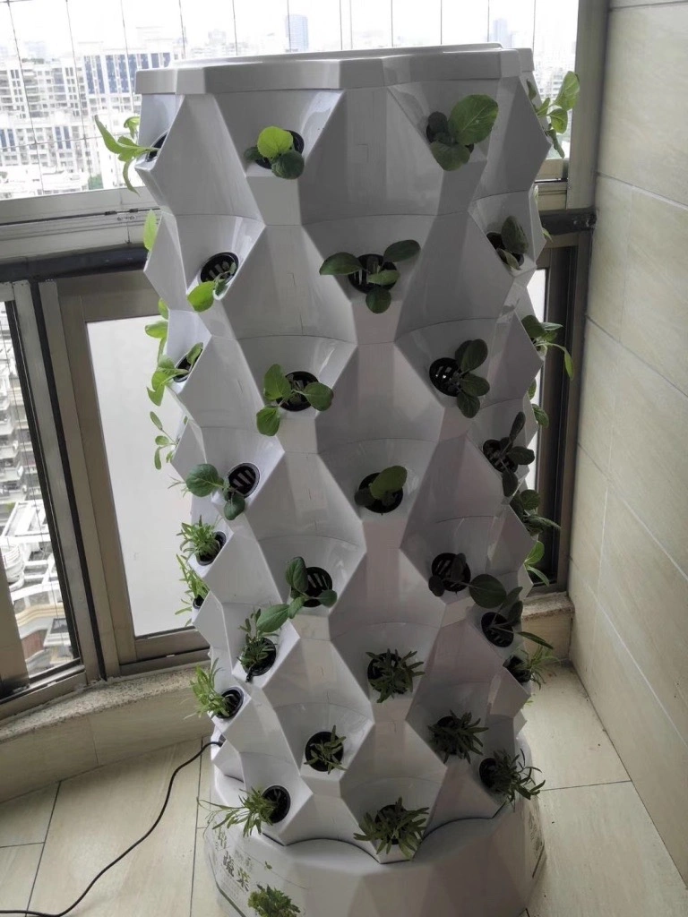 Home Garten Hydroponics Pflanzenbau Vertikaler Turm für Blattgemüse