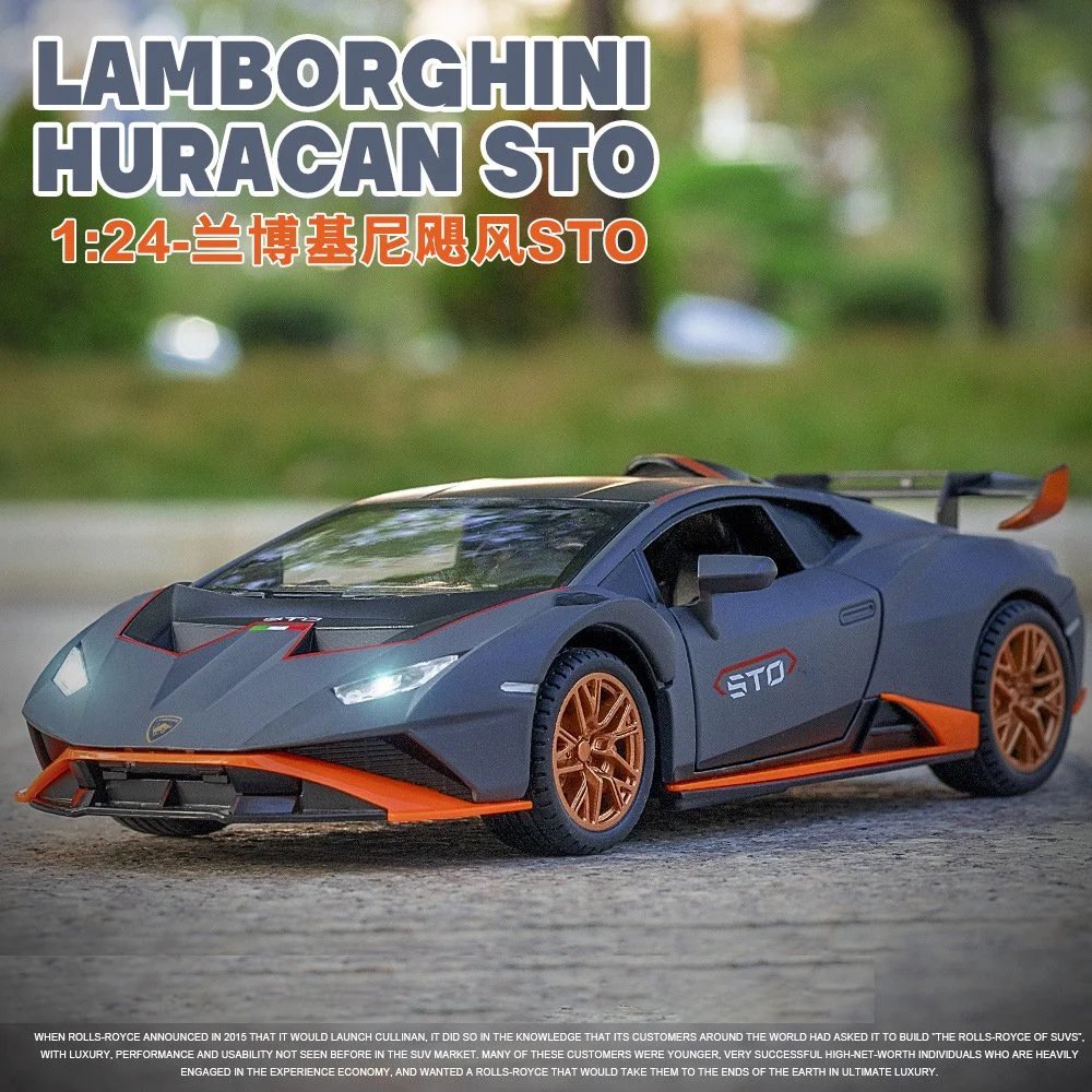 Metal Model 1: 24 Lambo Alloy Car Model Electric with Light and Sound Toys