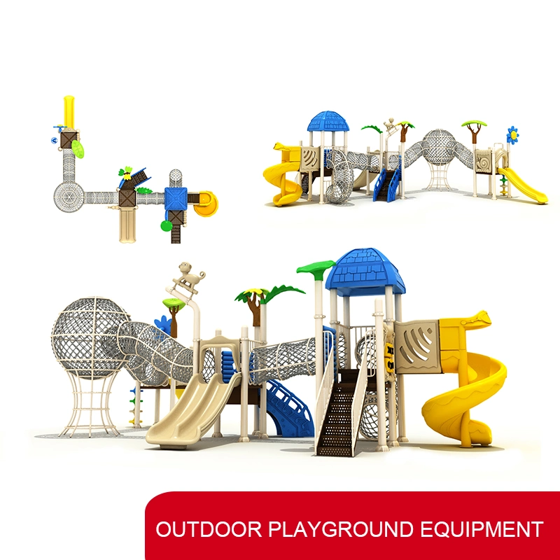 Small Outdoor Plastic Children Game Slide Playground Amusement Park