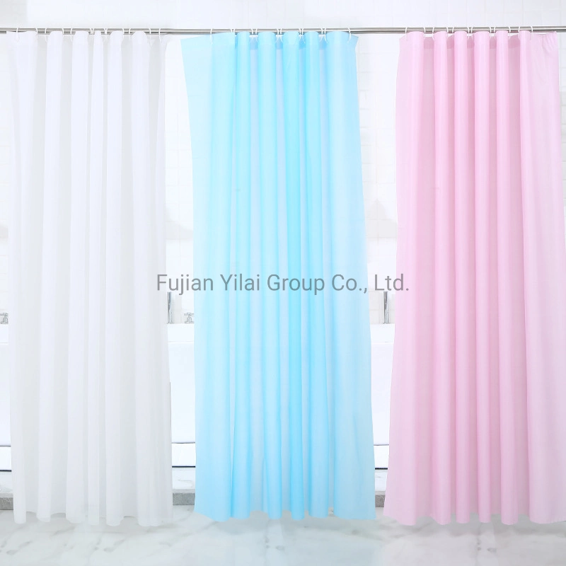 PEVA Clear Shower Curtain Bathroom Curtain Heavy Duty Waterproof Liner Anti-Microbial Mildew Resistant