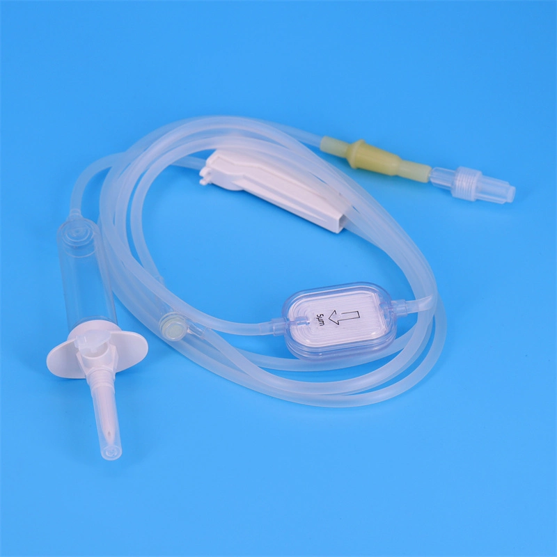 China Zhenfu Free_PVC Disposable with Needle Y Connector TPE Precision Infusion IV Set