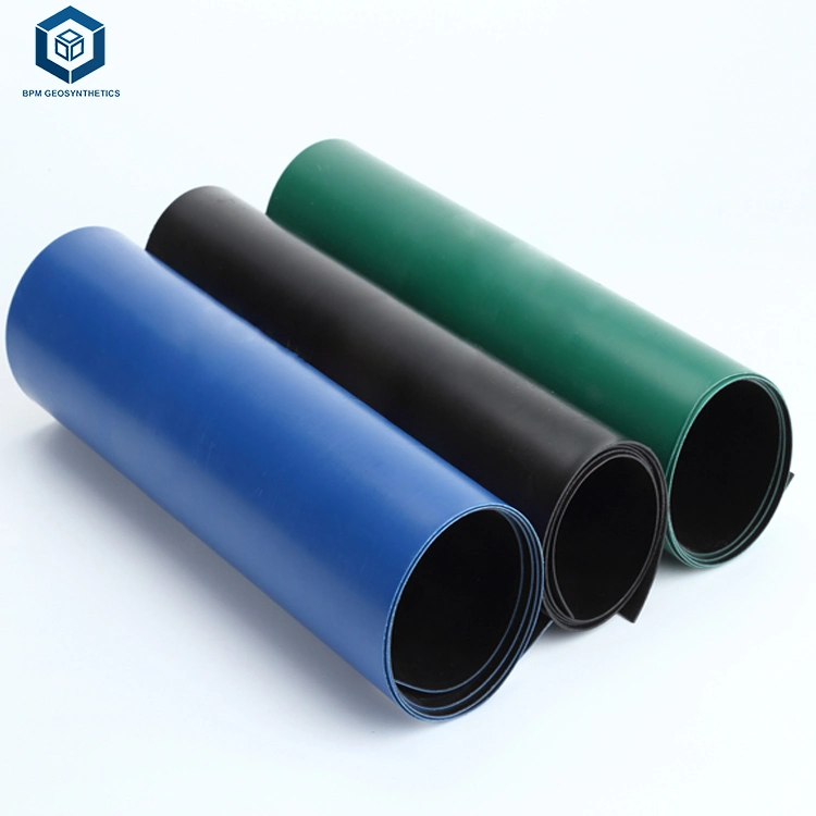 ISO 1mm 1.5mm 2mm Black Green Blue Impermeable HDPE Earth Dam Liners Membrane Lining for Water Conservancy Project