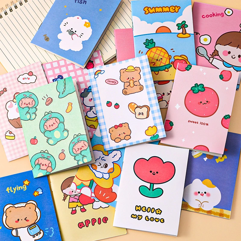 Popular Kids School Stationery Cartoon Colors Mini Planner Journal and Dairy Notebook