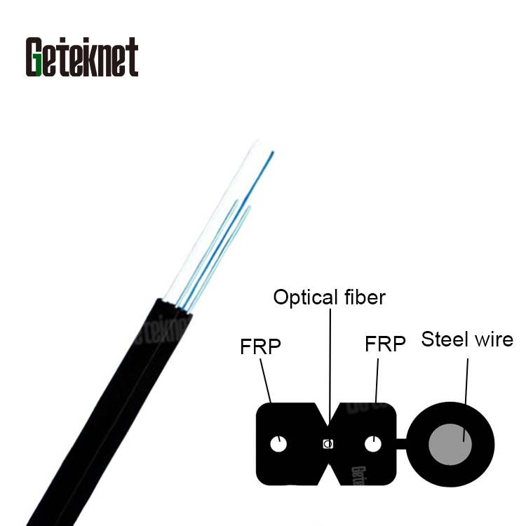 Cable de caída de cableado para interiores de fibra óptica de 2 núcleos FTTH G652D