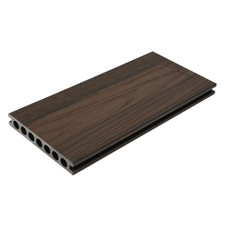 Precio de fábrica Venta caliente Madera plástico compuesto Co-extrusión Decking WPC Pisos al aire libre