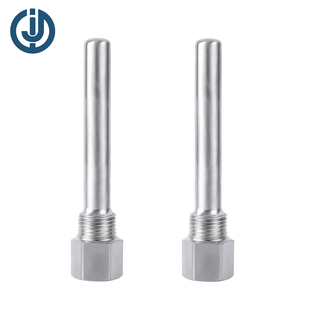 Stainless Steel Sanitary Customized Solid Drilled Tapered Thermowell with SUS Metal Casing Tube House