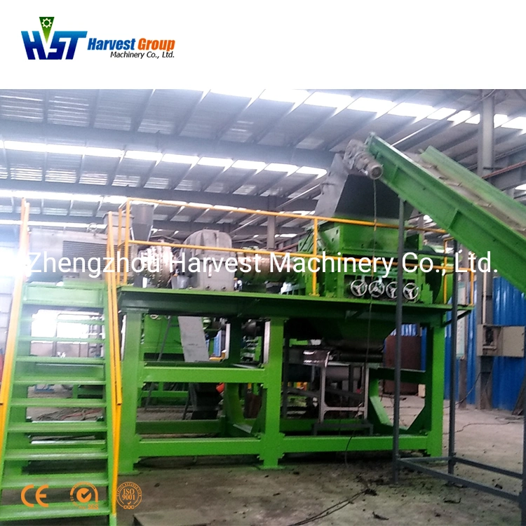 Rubber Tire Cutter Machinery Nylon Fiber Separating Equipment