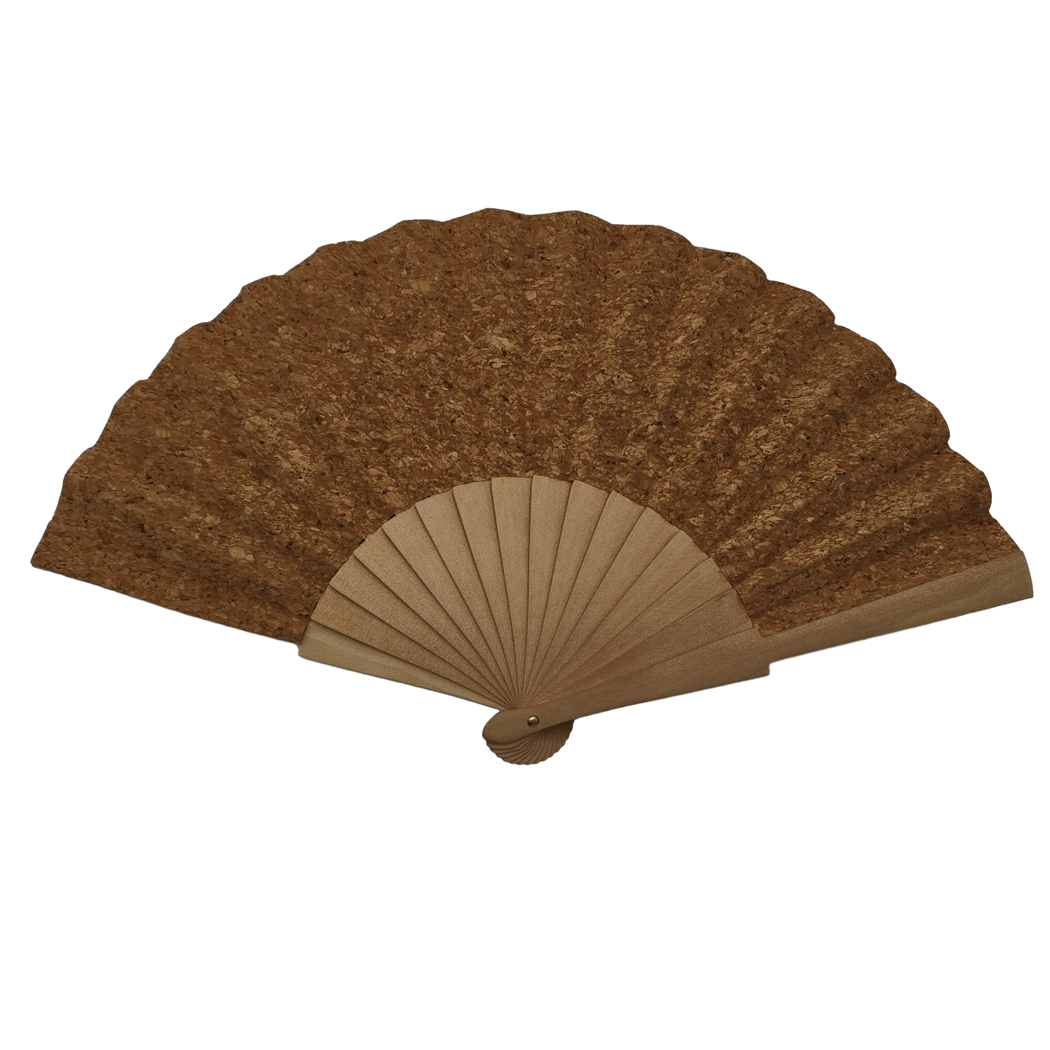 Customized Eco-Friendly Promotional Holiday Gifts for Cloth Faced Wooden Fan