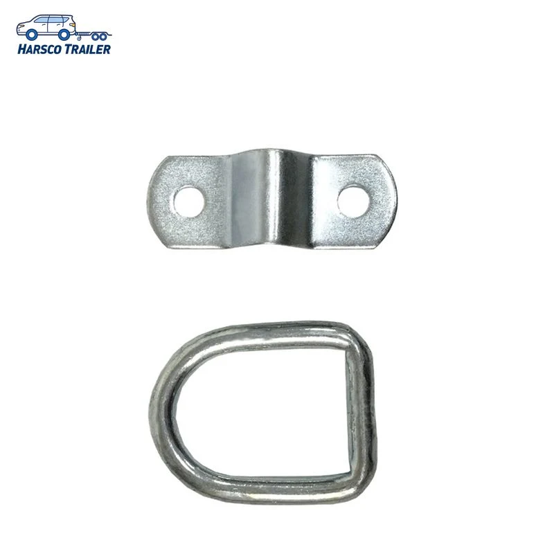 Anillos de amarre de remolque chapados en zinc D-Ring-6mm diámetro del orificio