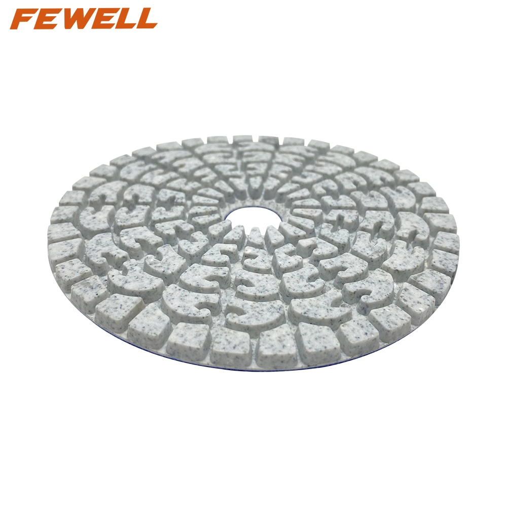 4inch 100mm 50# almohadillas de pulido de diamante para el esmerilado húmedo Piso de concreto de granito de porcelana