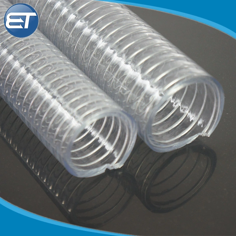 PVC Spring Steel Wire Reinforced Hose / PVC Water Suction Pipe Hose