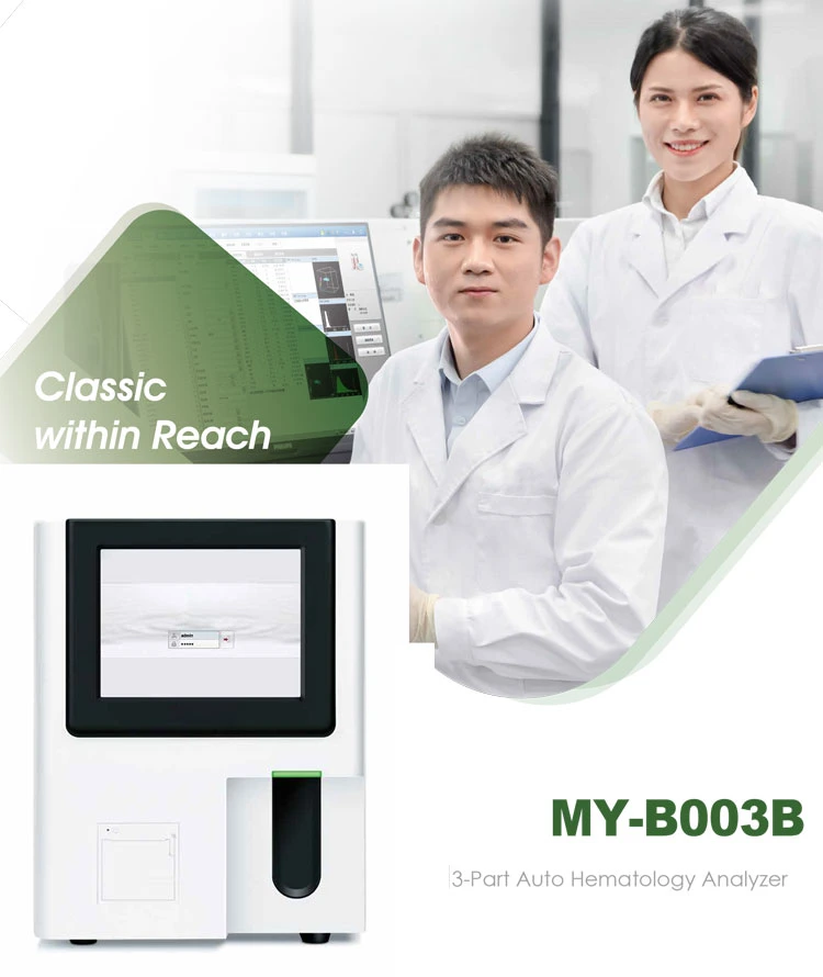 My-B003b Laboratory Instrument Clinical 3 Part Blood Fully Automatic Hematology Analyzer