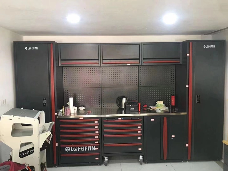 Removable Large Garage Workbench for Workshop Steel Combination Tool Cabinet Garage Storage Cabinets