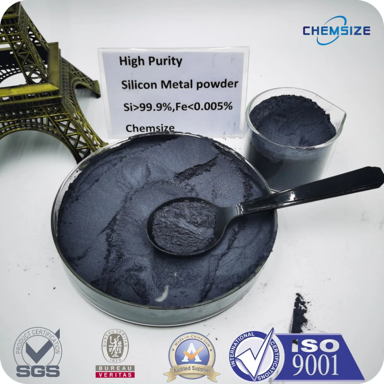 High Purity Si Silicon Metal Powder 325 Mesh