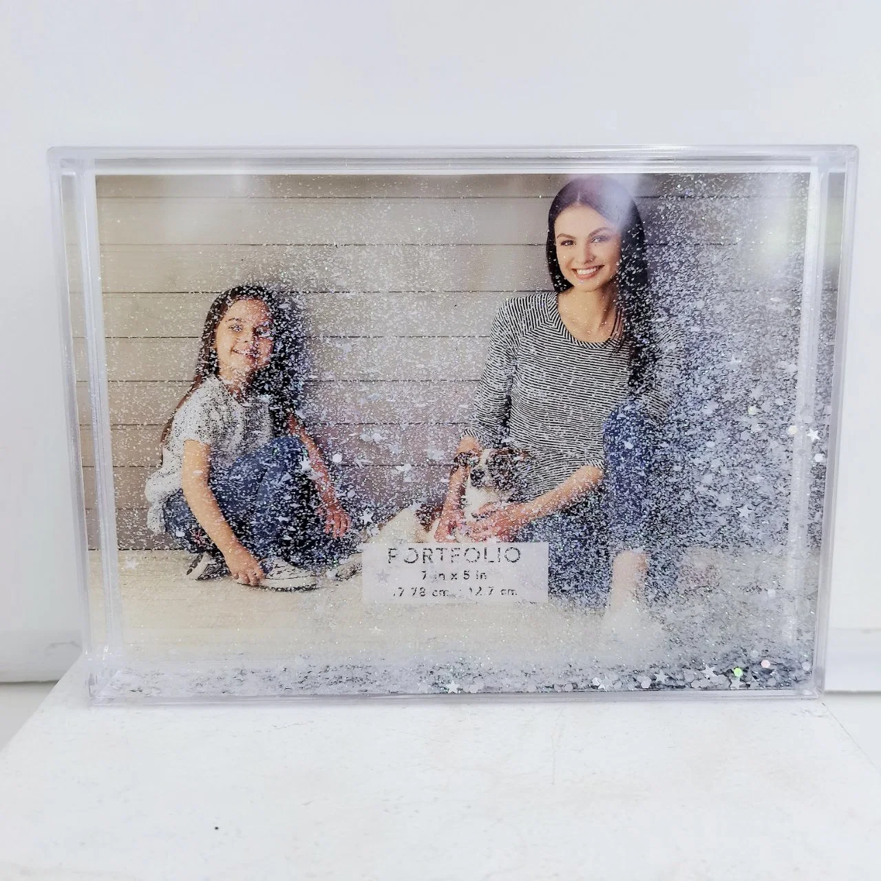 Wholesale/Supplier Price 5*7 Inch Liquid Glitter Photo Frame for Souvenir Gift