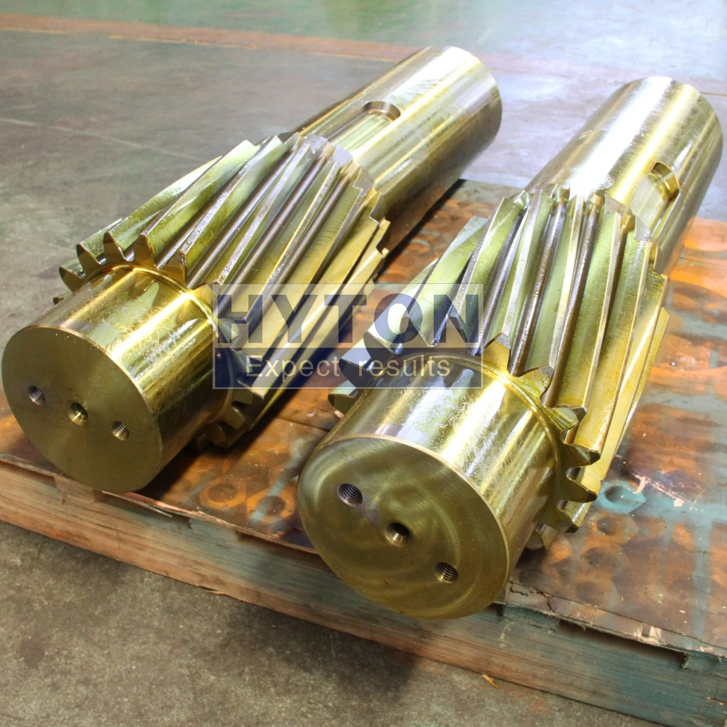 Gear Shaft Stainless Steel Castings Bite Precision High Efficiency Drive Equipment Low Noise Made in Hyton