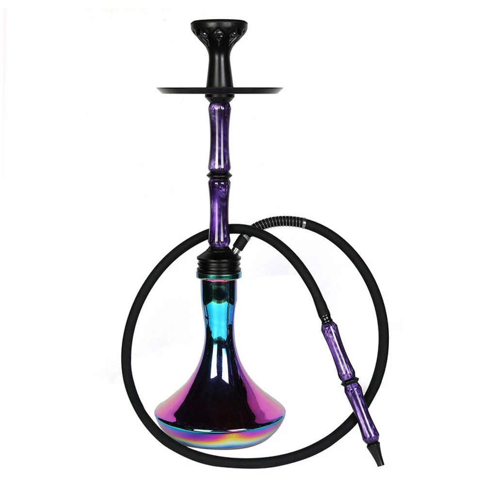 in Stock Wholesale/Supplier High quality/High cost performance Colorful Hookah Resin 1 Hose Charcoal Hookah