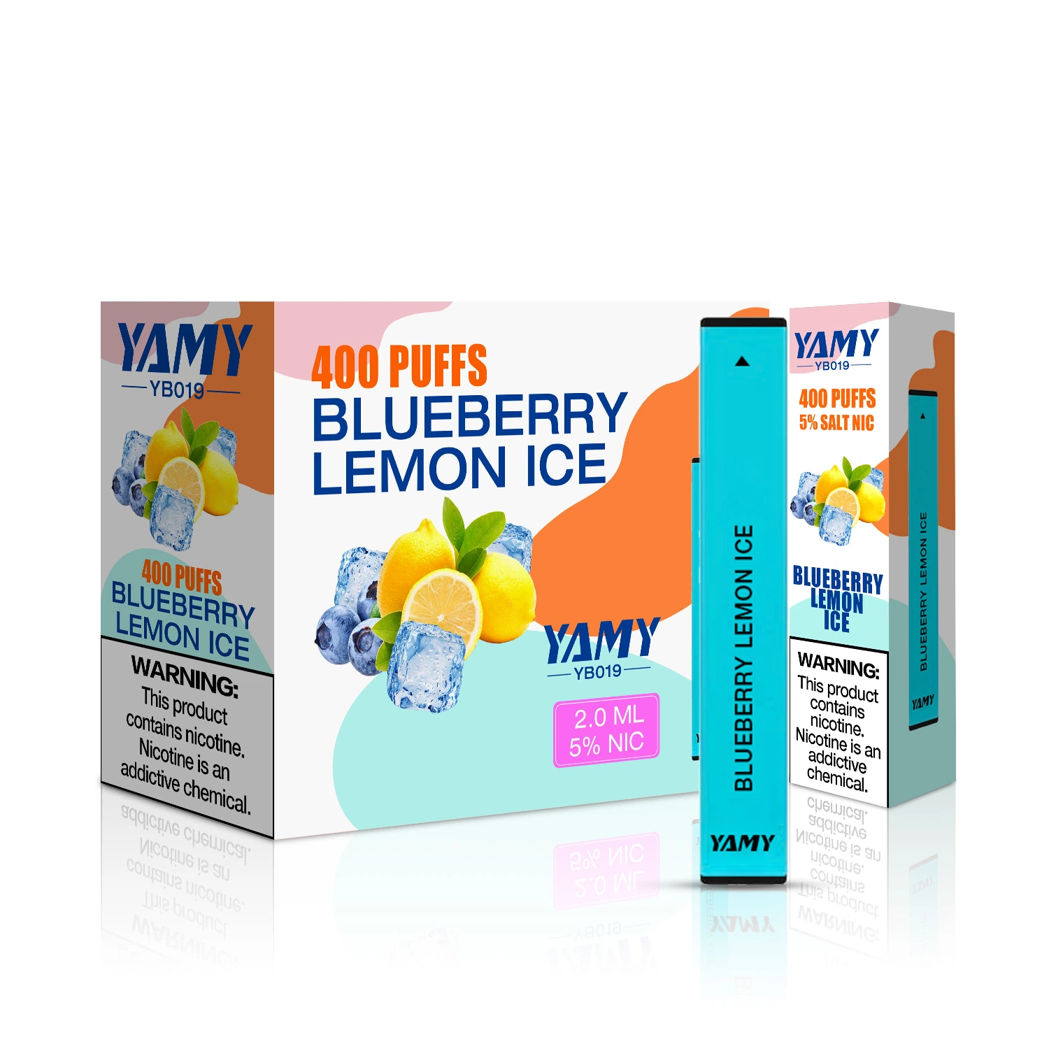 Quizz Yamy Yb019 400 Puffs Disposable Pod Device with 10 Flavors Support OEM and ODM