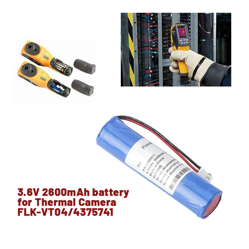 Hochwertige Li-Ion 3,6V 2600mAh Wiederaufladbare Ersatz VT04 VT04A VT02 4365971 81112201 Akku für Fluke Wärmebildkamera