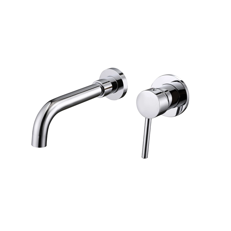 Unique Design Luxury Golden Chrome Brass Stainless Steel Bathroom Basin Faucet Single Waterfall Hot and Cold Water Mixer Bathroom Tub Faucet