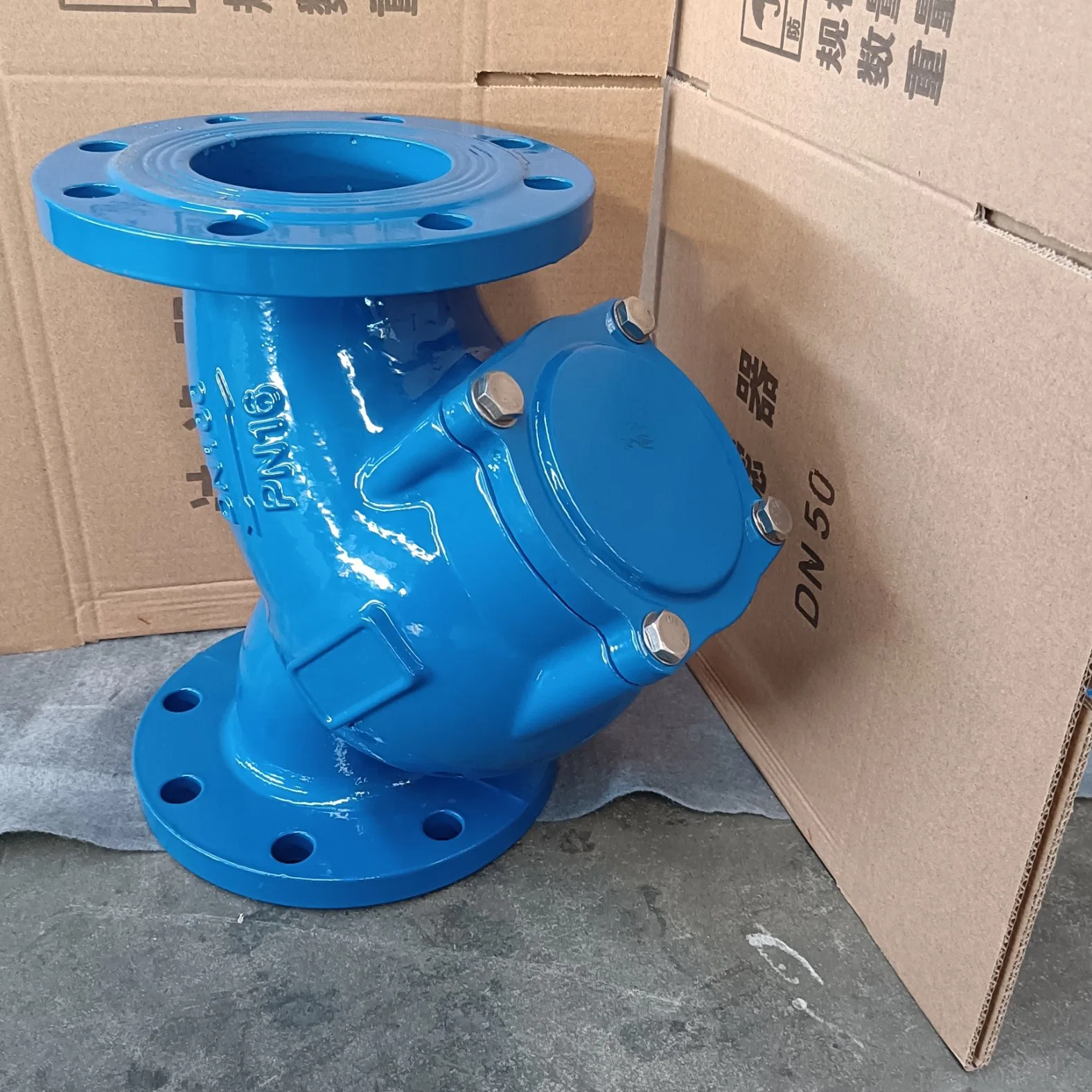 Pn16 DN50 Ductile Iron Y Strainer Flanged Pricesr Water Pipeline